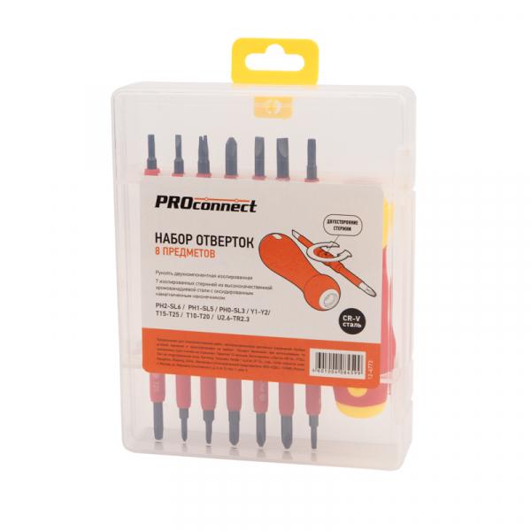Набор отверток диэлектр. (8 предметов) PROconnect 12-4773 12-4773
