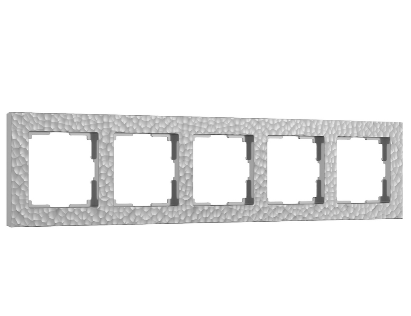 Werkel  Hammer Серебро Рамка 5-местная W0052406/ a052530