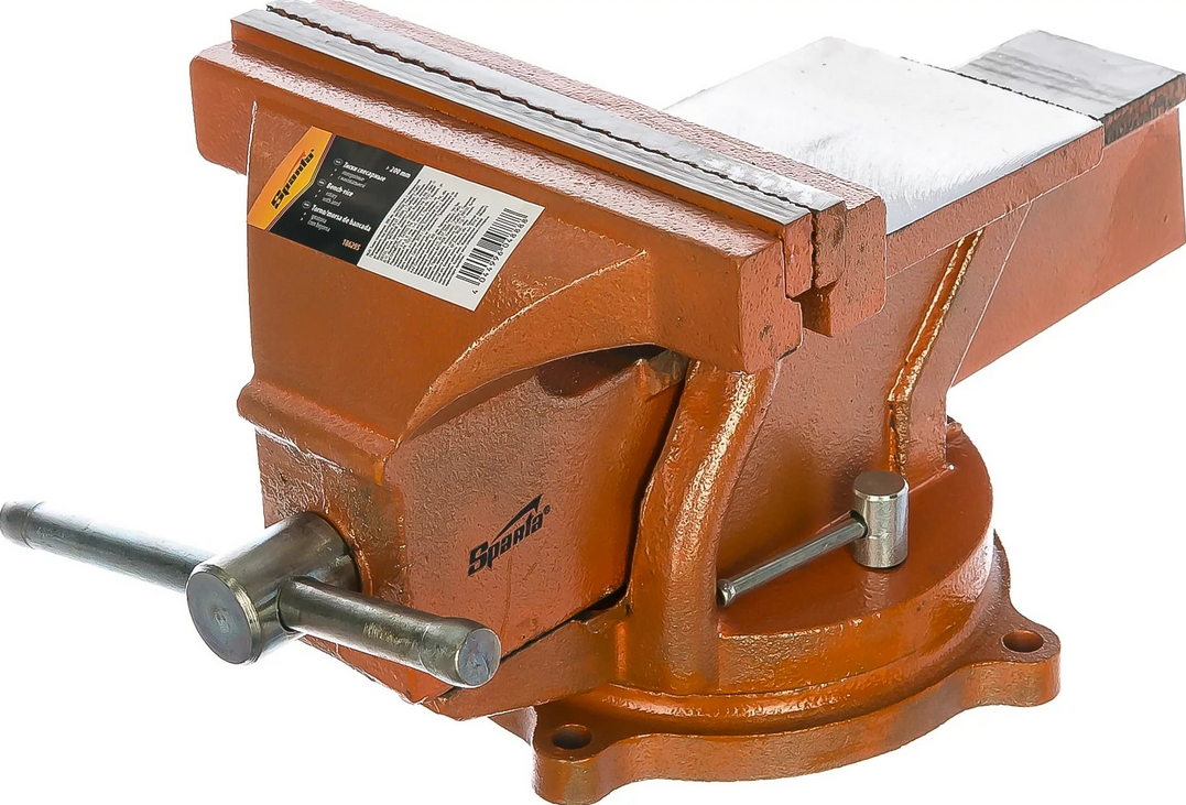 Тиски слесарные, 200 мм, поворотные, с наковальней// SPARTA 186295