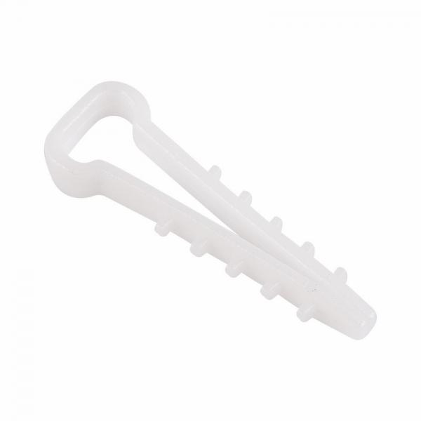 Дюбель-хомут  5-10 прямоугольный белый (100 шт.) REXANT 07-4610