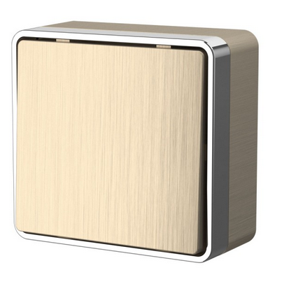 Werkel Gallant  Шампань Рифленый Выключатель 1-клавишный   WL15-01-01/ a041412