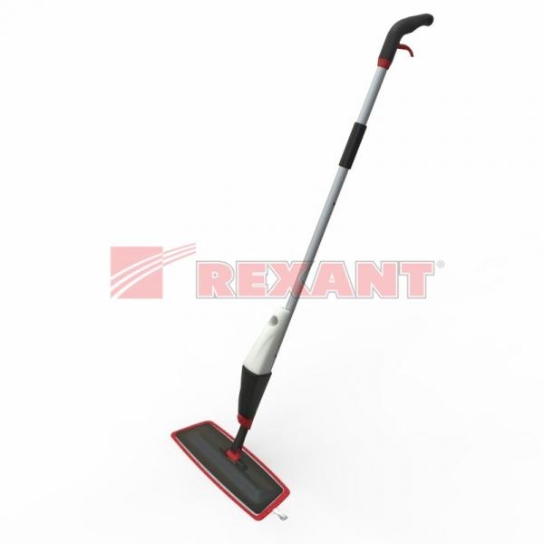 Швабра разборная с распылителем DTB-01 (G/R); в комплекте дополнительная накладка из микрофибры 70-0370