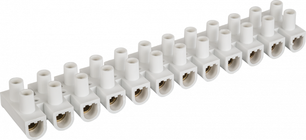 Колодки Navigator NTB-UPP-S12-10/WH 12пар,10А, сечение 2,5-10,0мм2, белые  71 328