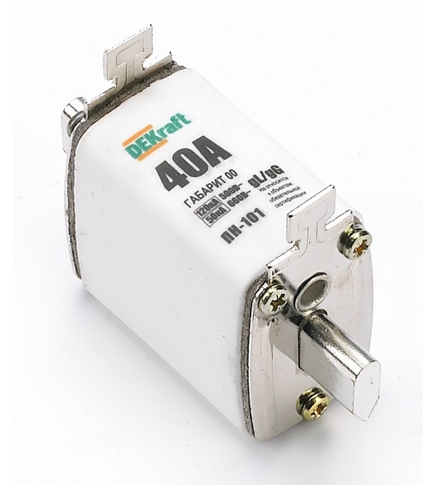 Предохранитель ножевой тип 33, габарит 00, 63А ПН-101 DEKraft