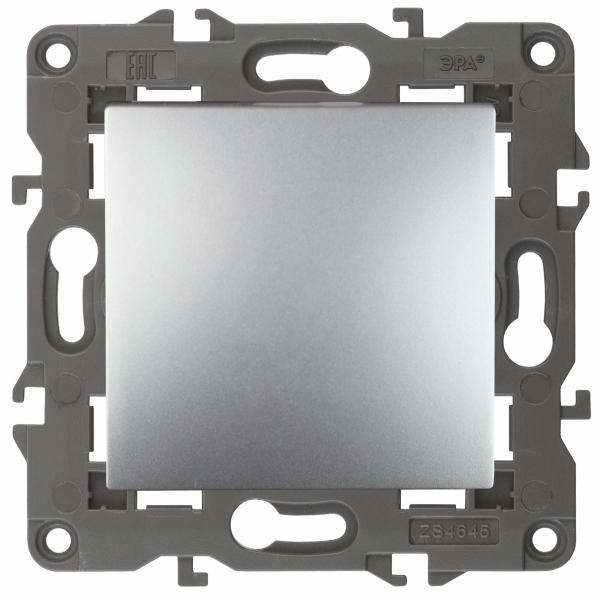 ЭРА  Elegance  Алюминий  Выключатель 10АХ-250В, IP20  14-1101-03